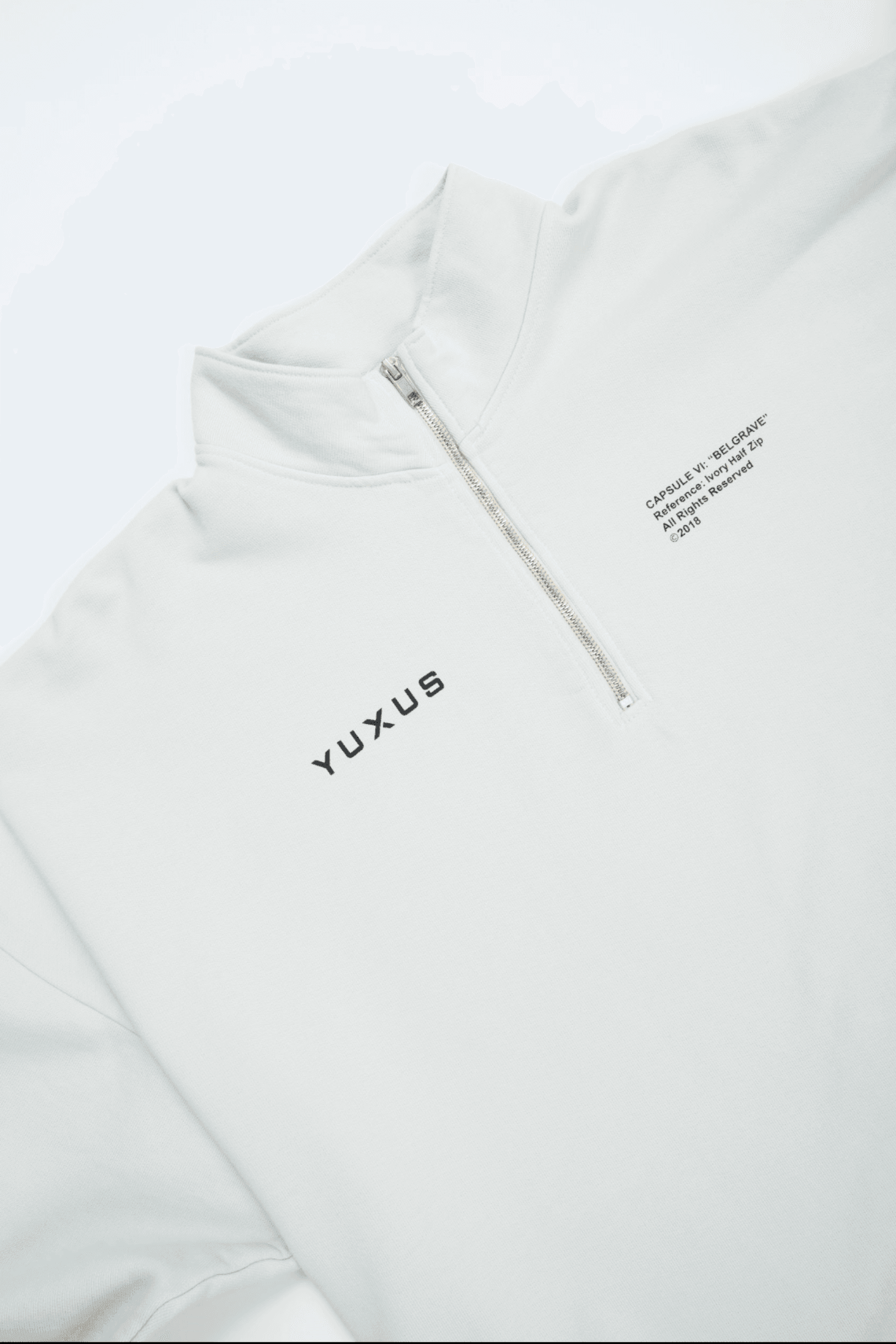 IVORY "BELGRAVE" HALF ZIP - YUXUS