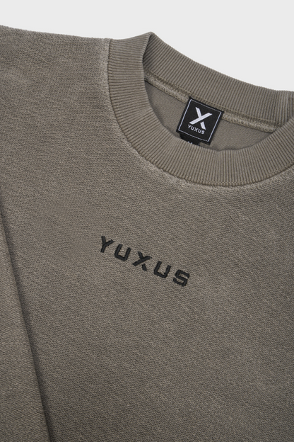 SILVER "CRONOS" REVERSE CREWNECK