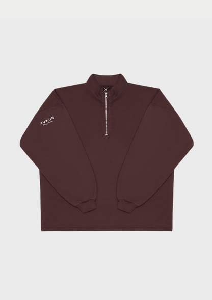 WOOD "CLUB" HALF ZIP