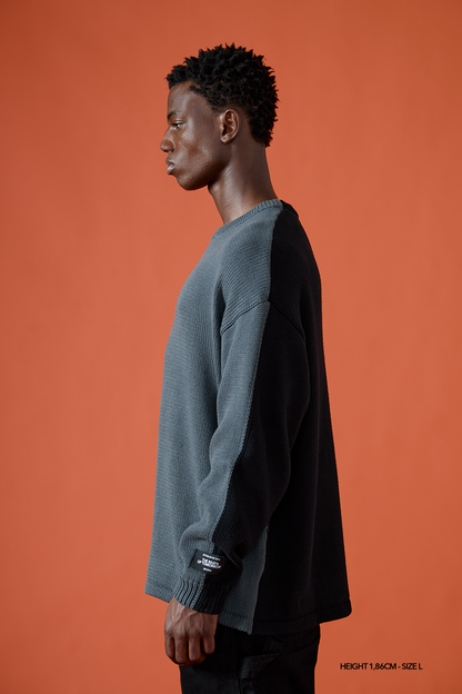 ZINC "GRAYSCALE" KNITTED CREWNECK