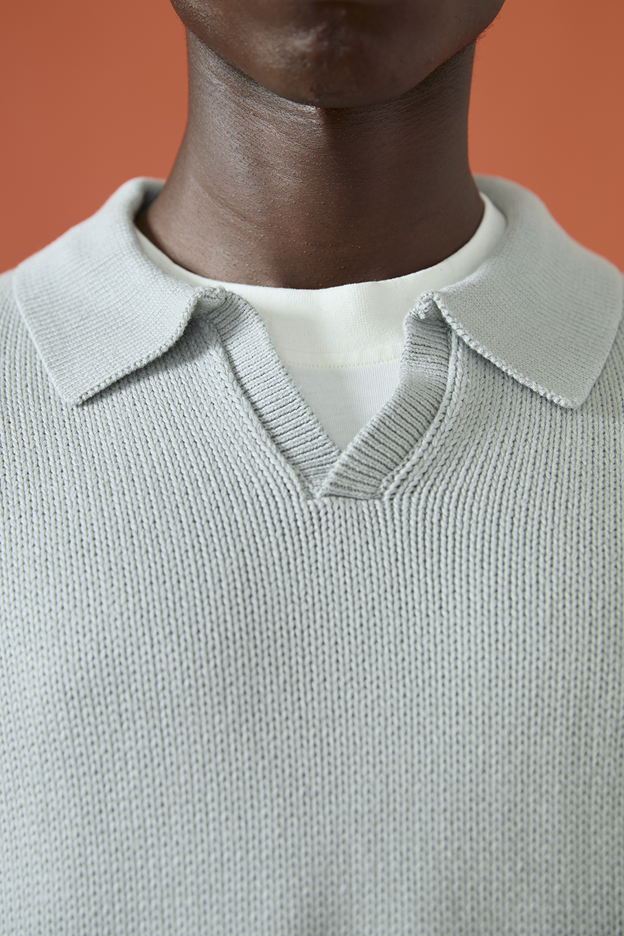 OSLO "GRAYSCALE" KNITTED POLO