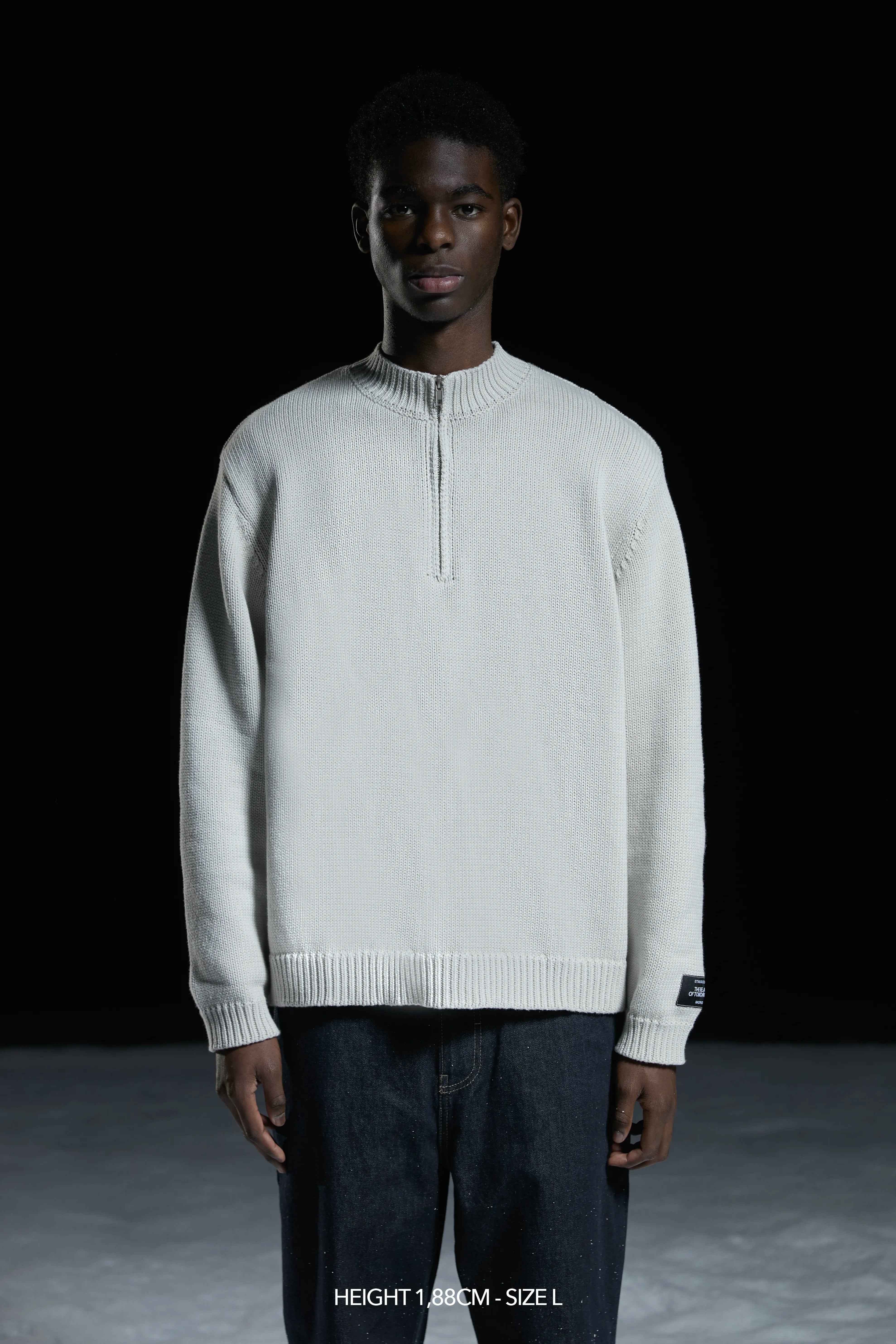 STERLING "ATLAS" KNITTED HALF ZIP