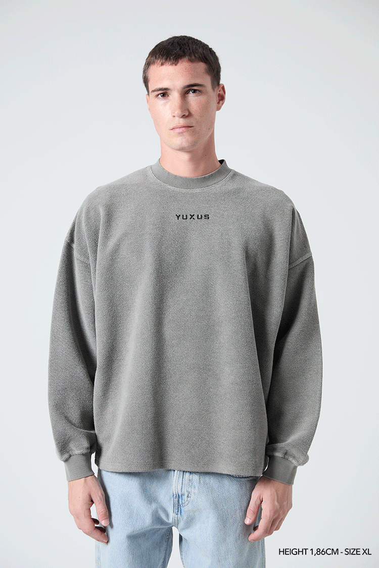 SILVER "CRONOS" REVERSE CREWNECK