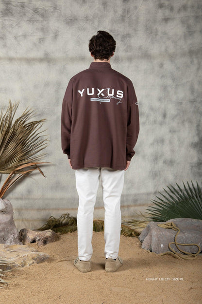 WOOD "CLUB" HALF ZIP - YUXUS